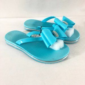 Sara Z Toddler Girls Sandals Flip Flops Rubber Bow